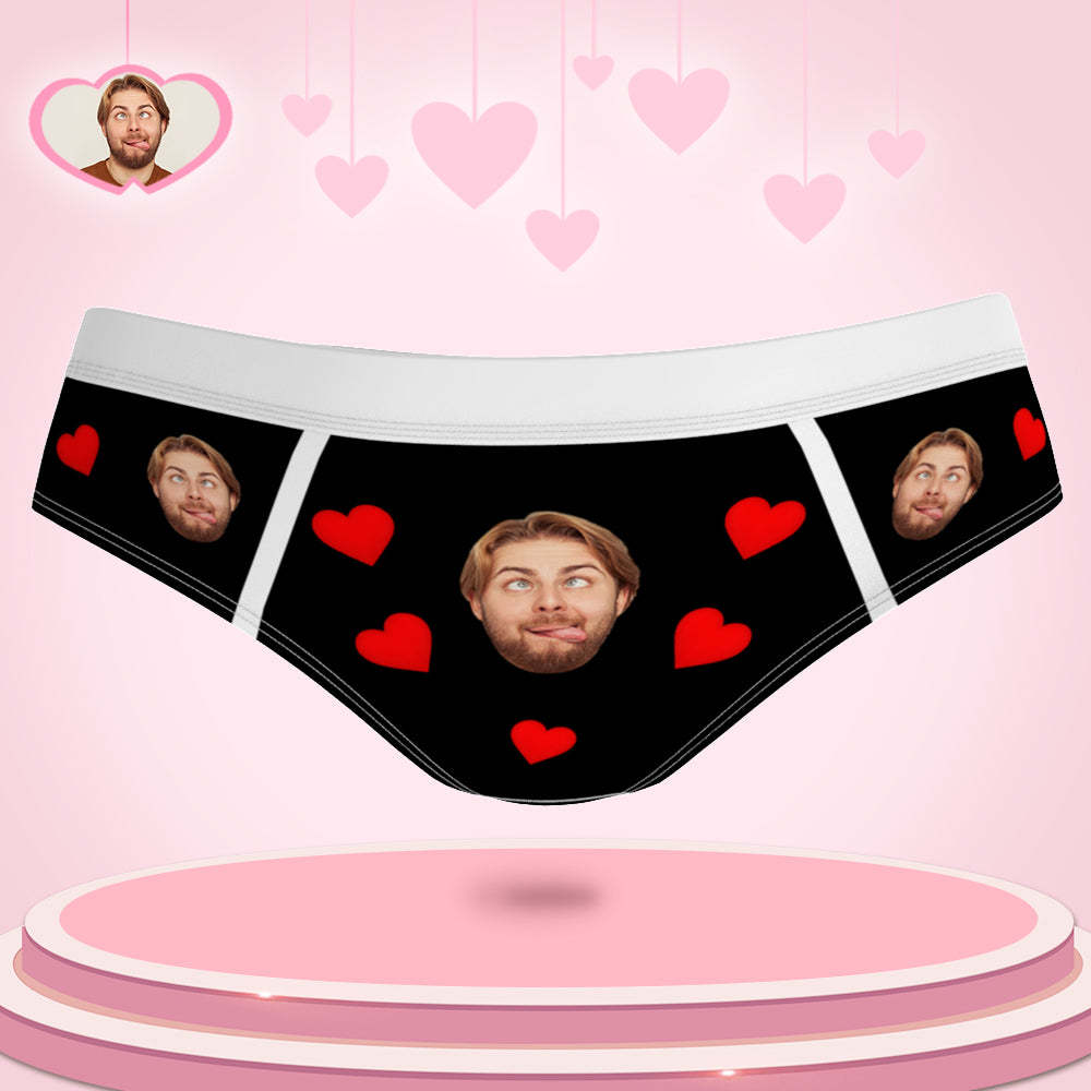 Custom Face Underwear Personalized Funny Panties Gift For Her - FaceSocksUSA