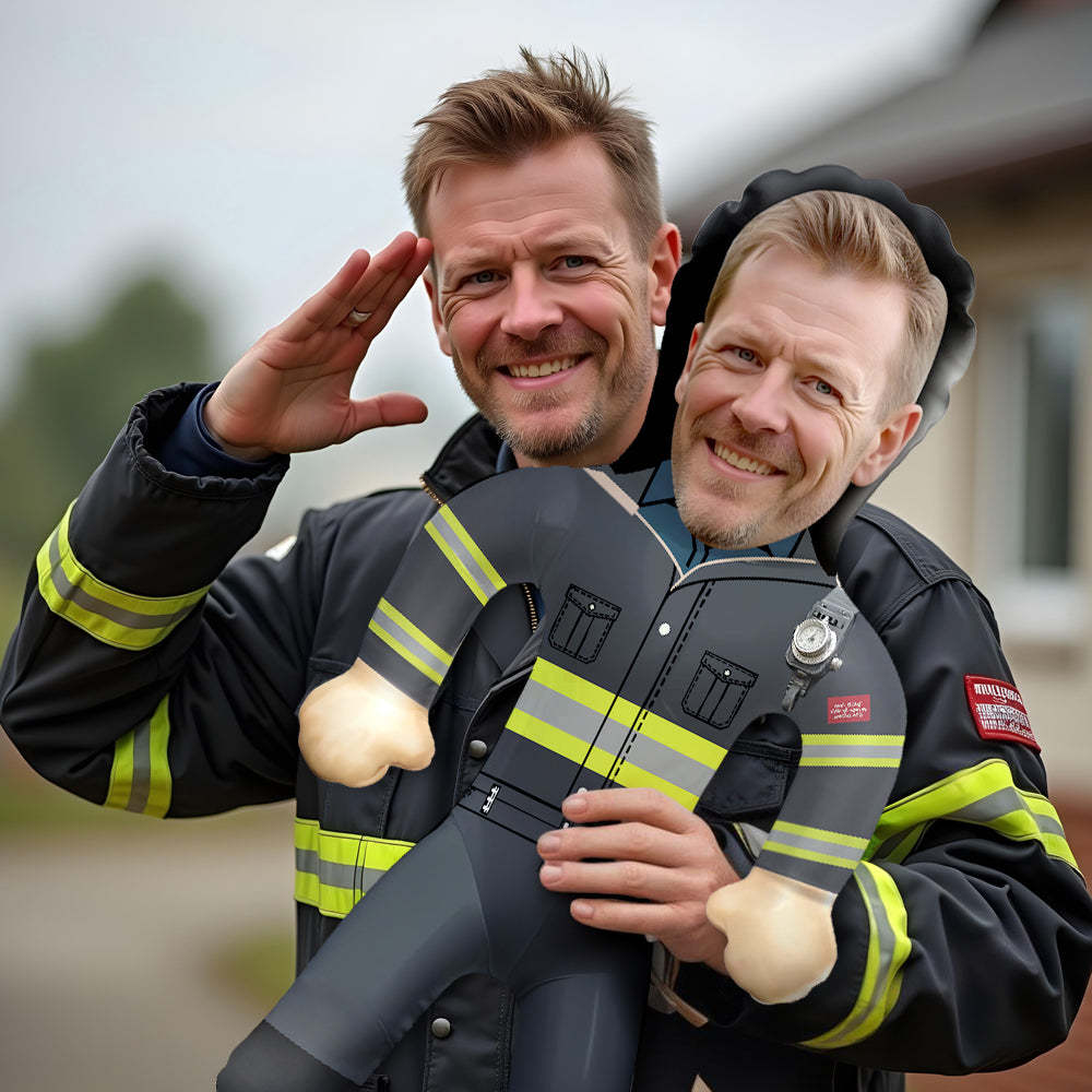 Firefighter Full Body Customization Air Minime Doll Personalized Blow Up Doll Create Mini You - mycustomtirecover
