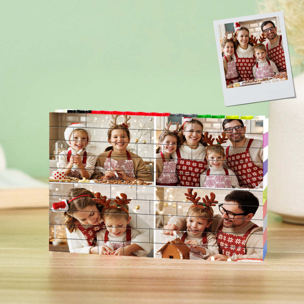 Personalised Colors Building Brick Custom Collage Photo Block Brick Puzzles Gifts - makephotopuzzleuk