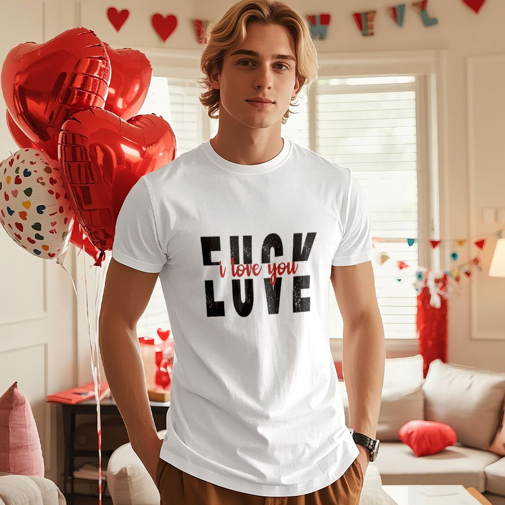 Custom Vintage Girlfriend Photo Tee for Him Unique Valentine's Day Gift for Couples