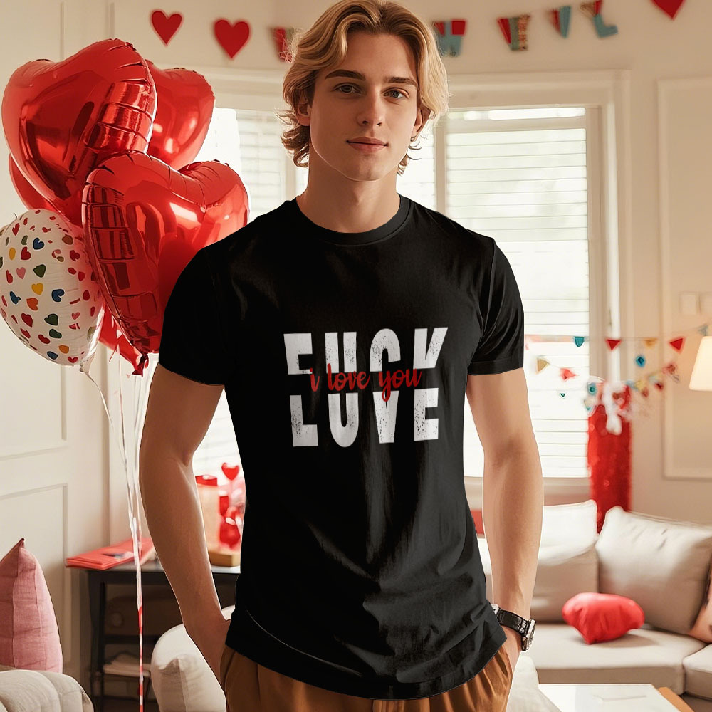 Custom Vintage Girlfriend Photo Tee for Him Unique Valentine's Day Gift for Couples