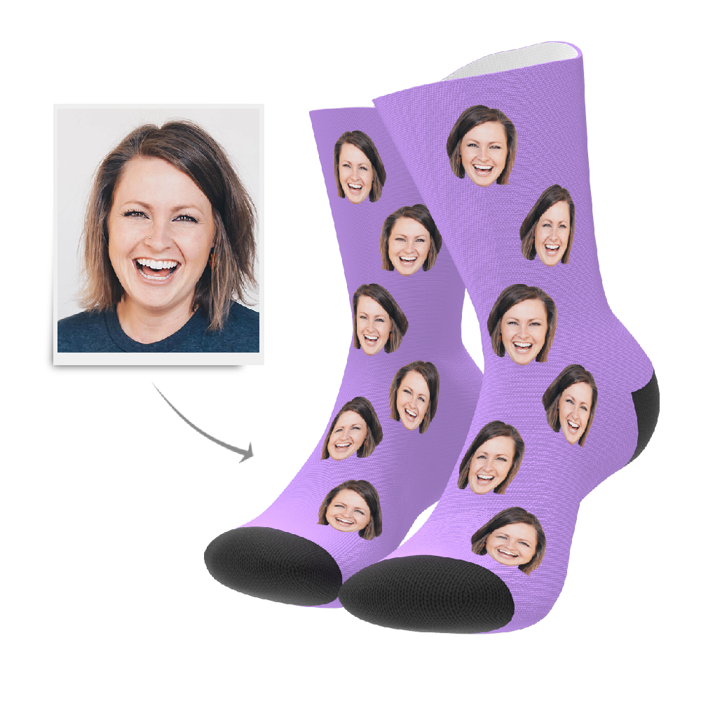 Custom Face Photo Socks - mycustomtirecover