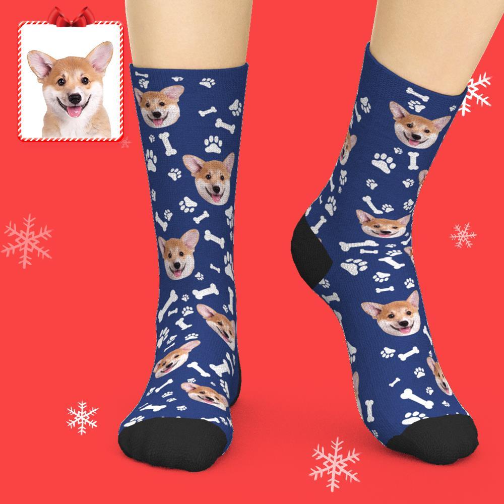 Custom Face Dog Socks With Your Text 3D preview - mycustomtirecover