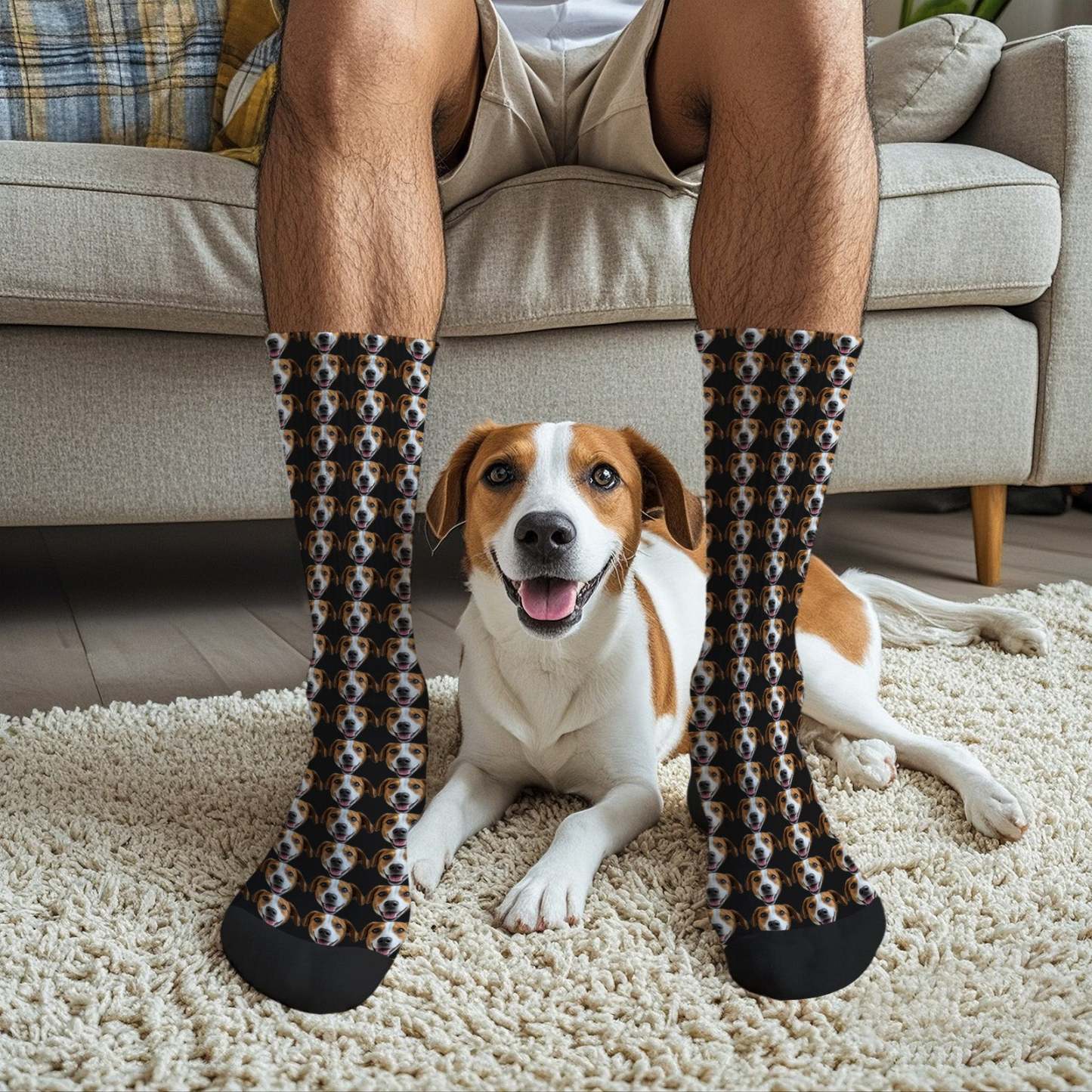 Custom Full Face Photo Printed Socks Personalized Custom Designs Best Gift Idea - mycustomtirecover