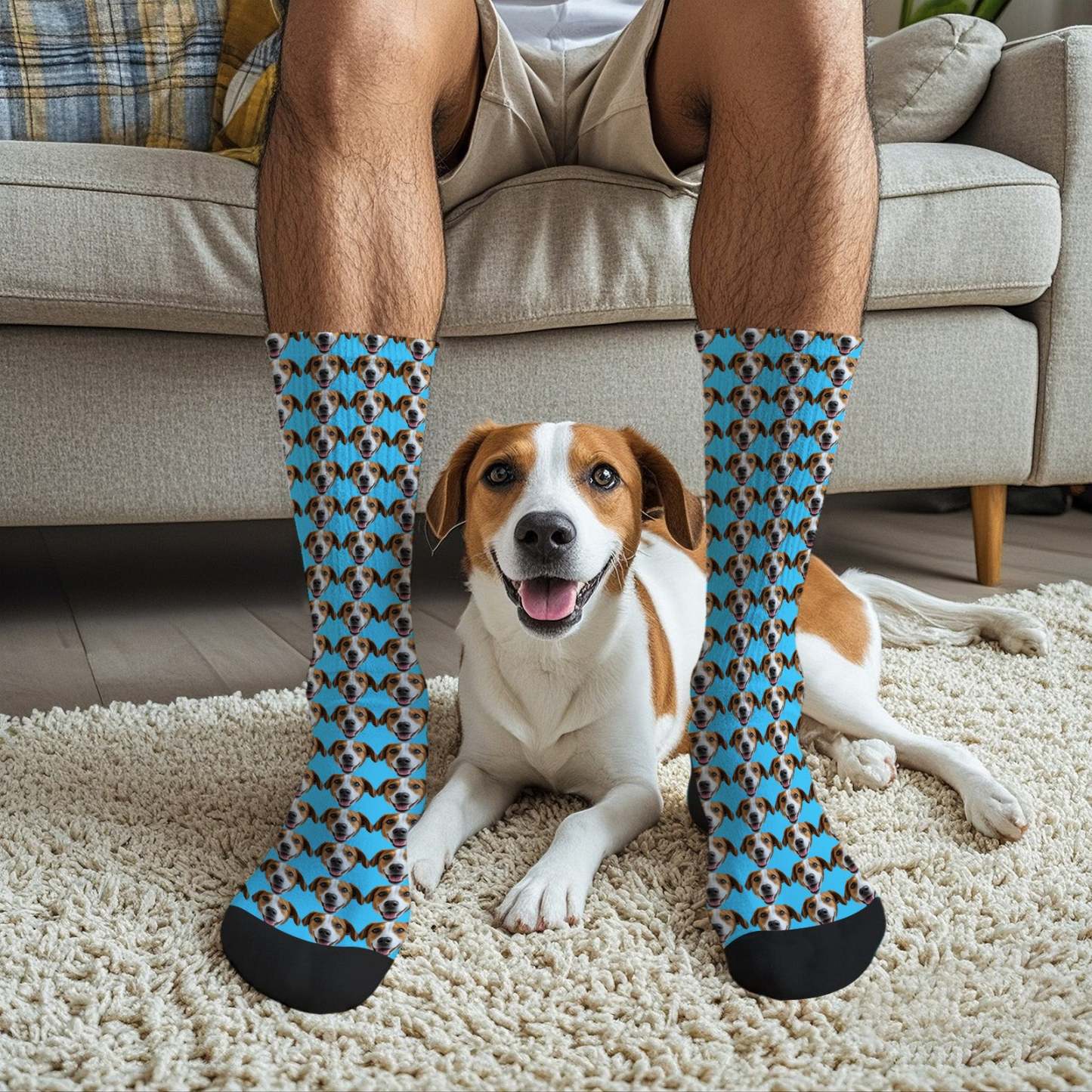 Custom Full Face Photo Printed Socks Personalized Custom Designs Best Gift Idea - mycustomtirecover