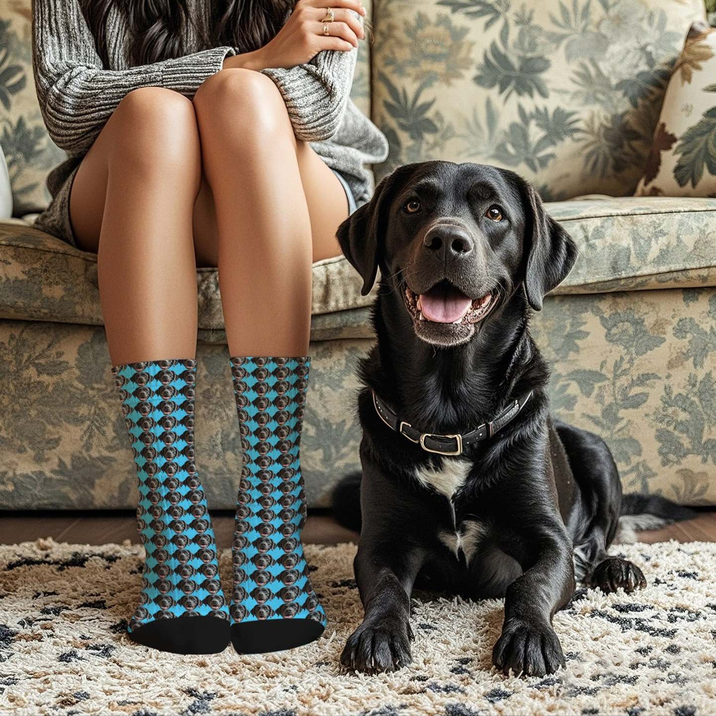 Custom Full Face Photo Printed Socks Personalized Custom Designs Best Gift Idea - mycustomtirecover