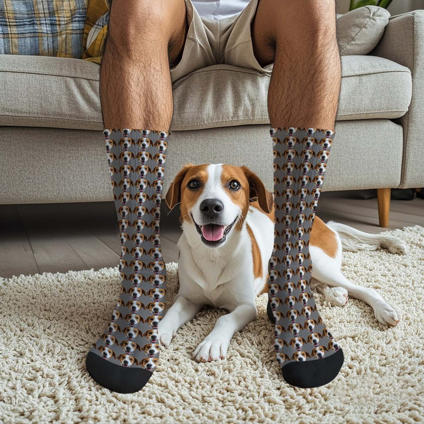 Custom Full Face Photo Printed Socks Personalized Custom Designs Best Gift Idea - mycustomtirecover