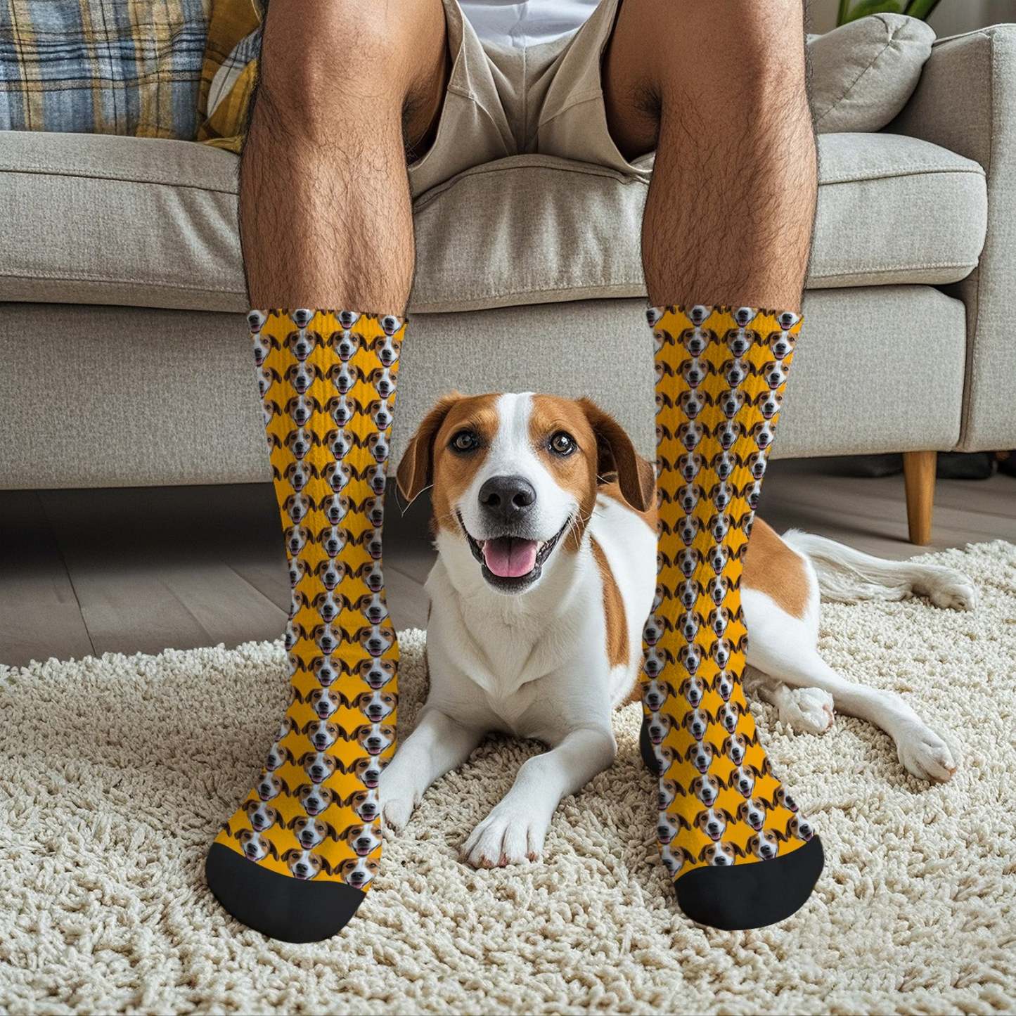 Custom Full Face Photo Printed Socks Personalized Custom Designs Best Gift Idea - mycustomtirecover