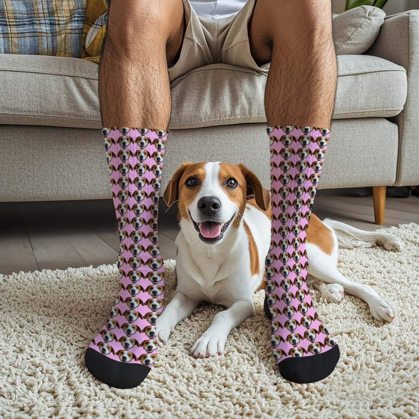 Custom Full Face Photo Printed Socks Personalized Custom Designs Best Gift Idea - mycustomtirecover