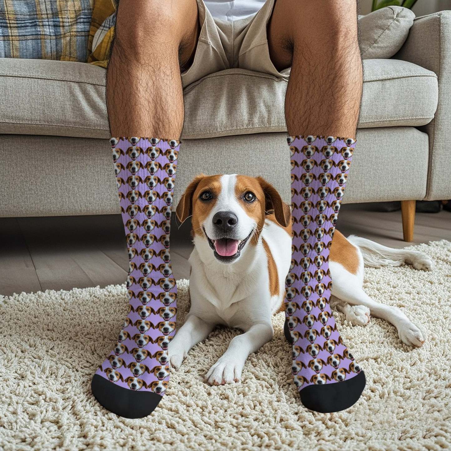 Custom Full Face Photo Printed Socks Personalized Custom Designs Best Gift Idea - mycustomtirecover