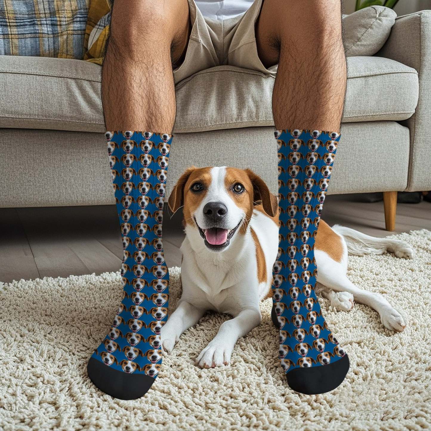 Custom Full Face Photo Printed Socks Personalized Custom Designs Best Gift Idea - mycustomtirecover