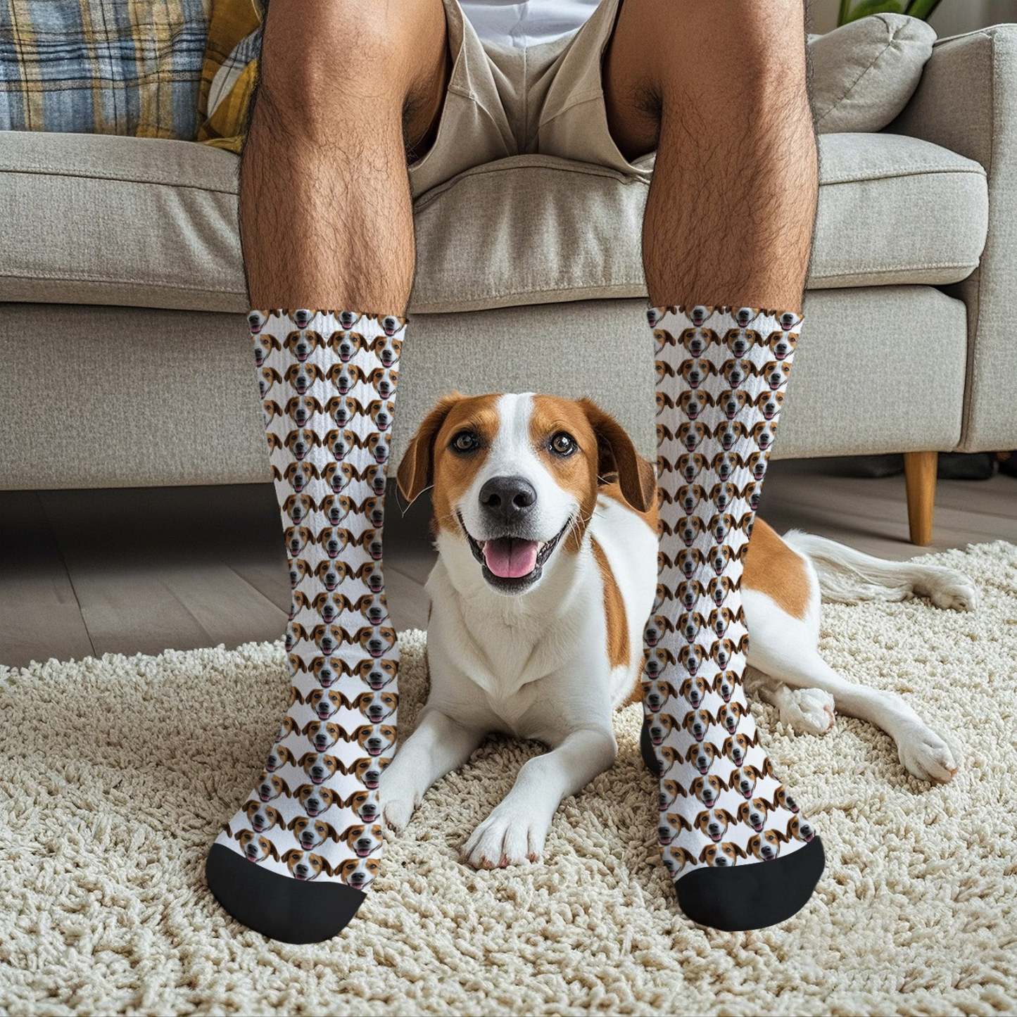 Custom Full Face Photo Printed Socks Personalized Custom Designs Best Gift Idea - mycustomtirecover