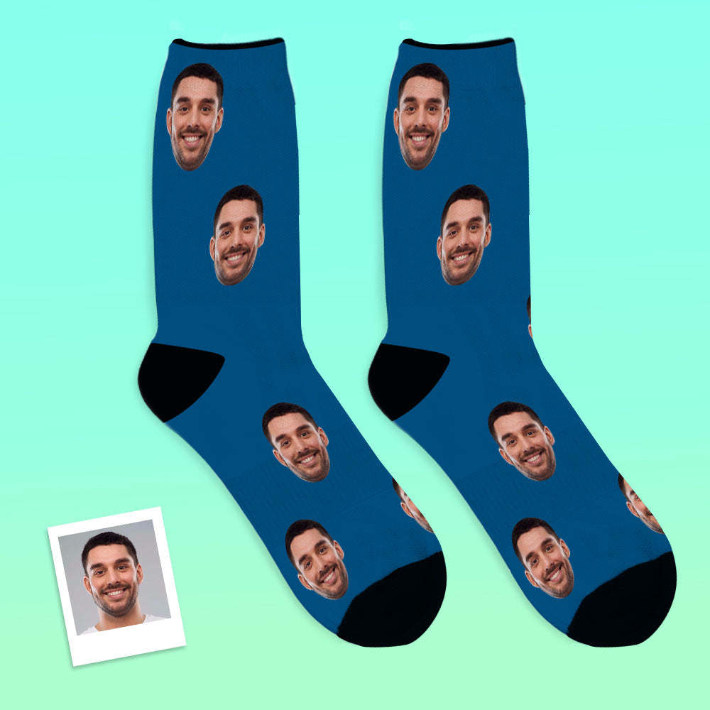 Custom Breathable Face Socks Solid Color - mycustomtirecover