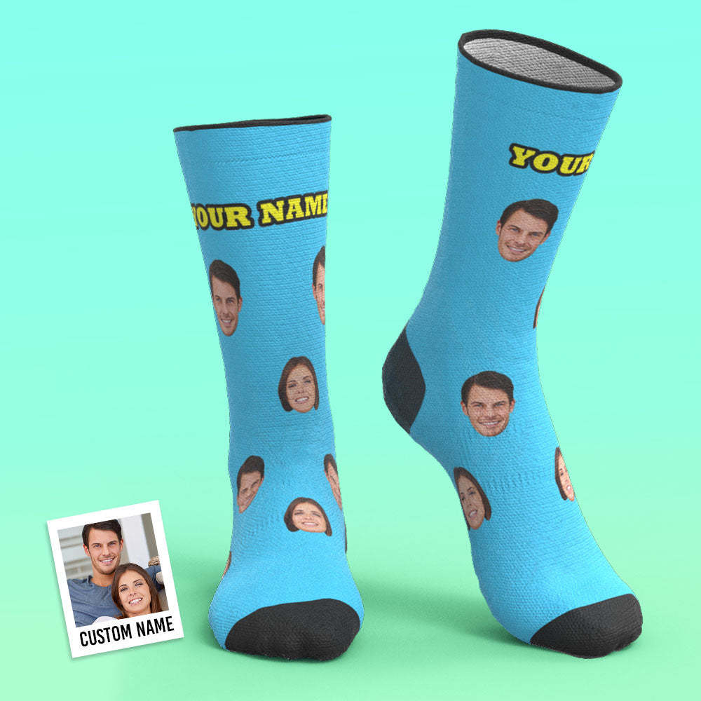 Custom Breathable Face Socks Solid Color - mycustomtirecover