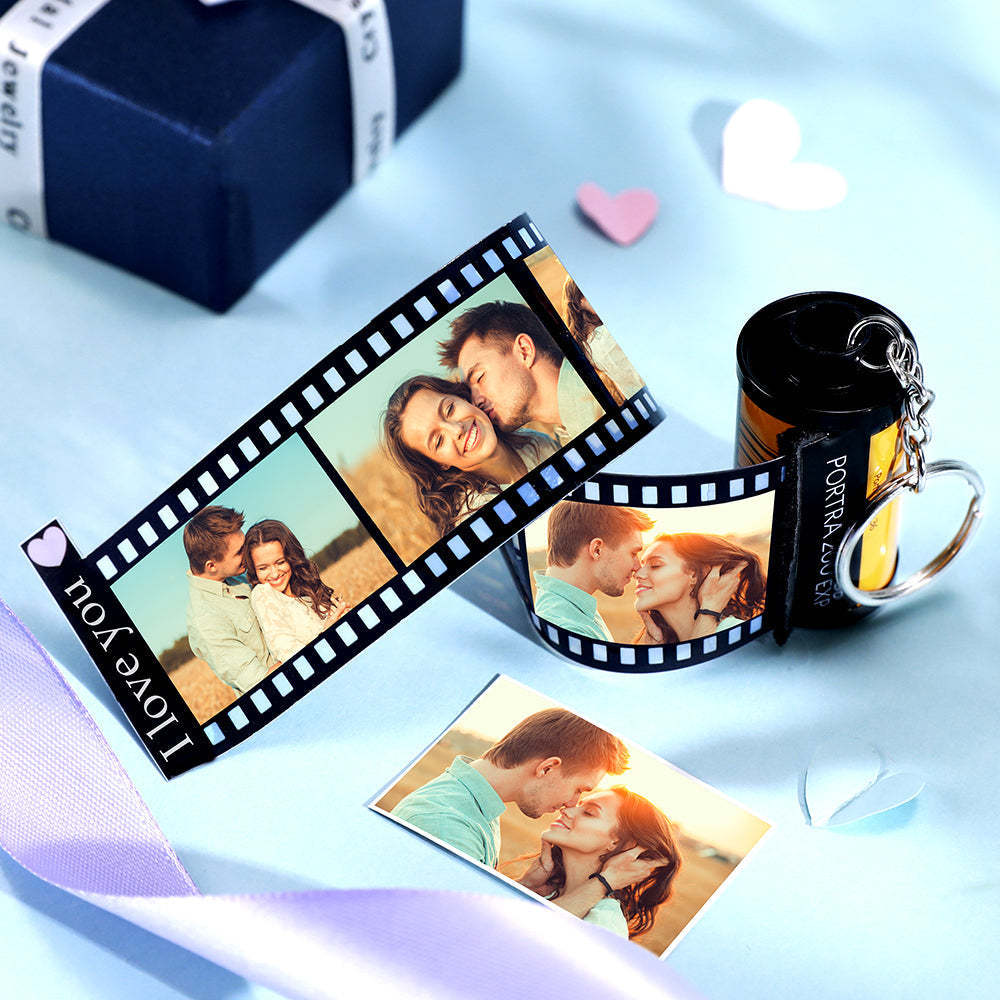 Custom Photo Film Roll Keychain For Mom Personalized Camera Roll Keychain with Reel Album Mother's Day Gifts - mycustomtirecover