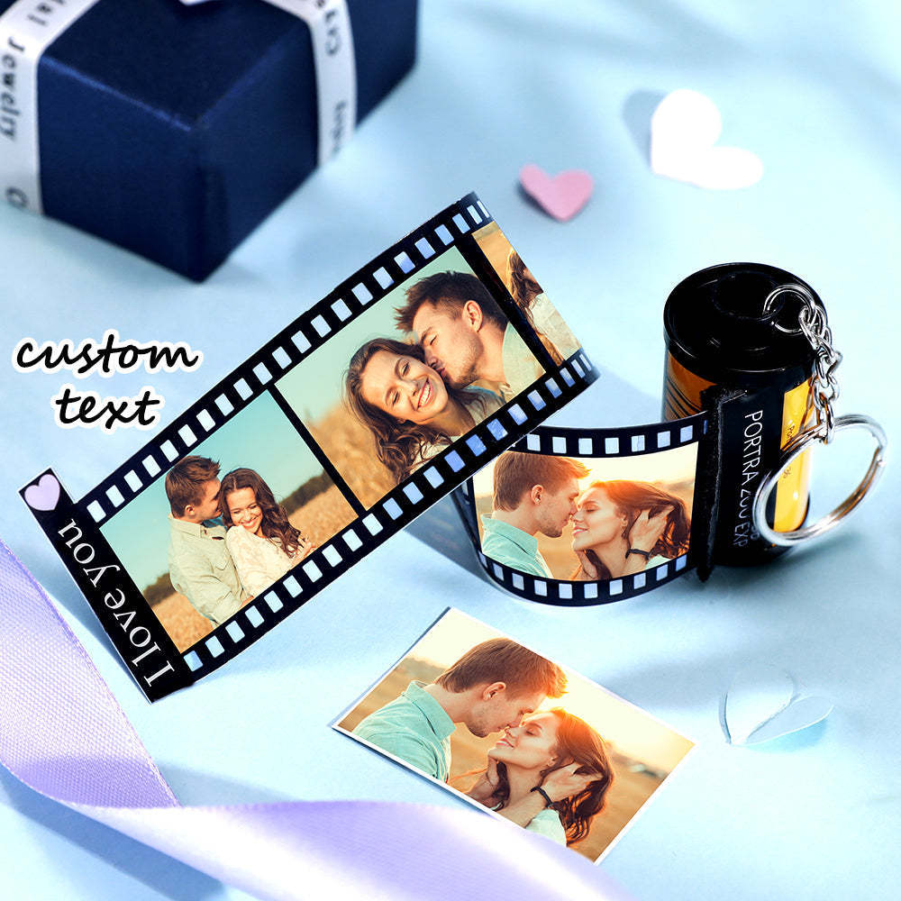 Custom Photo Film Roll Keychain For Mom Personalized Camera Roll Keychain with Reel Album Mother's Day Gifts - mycustomtirecover