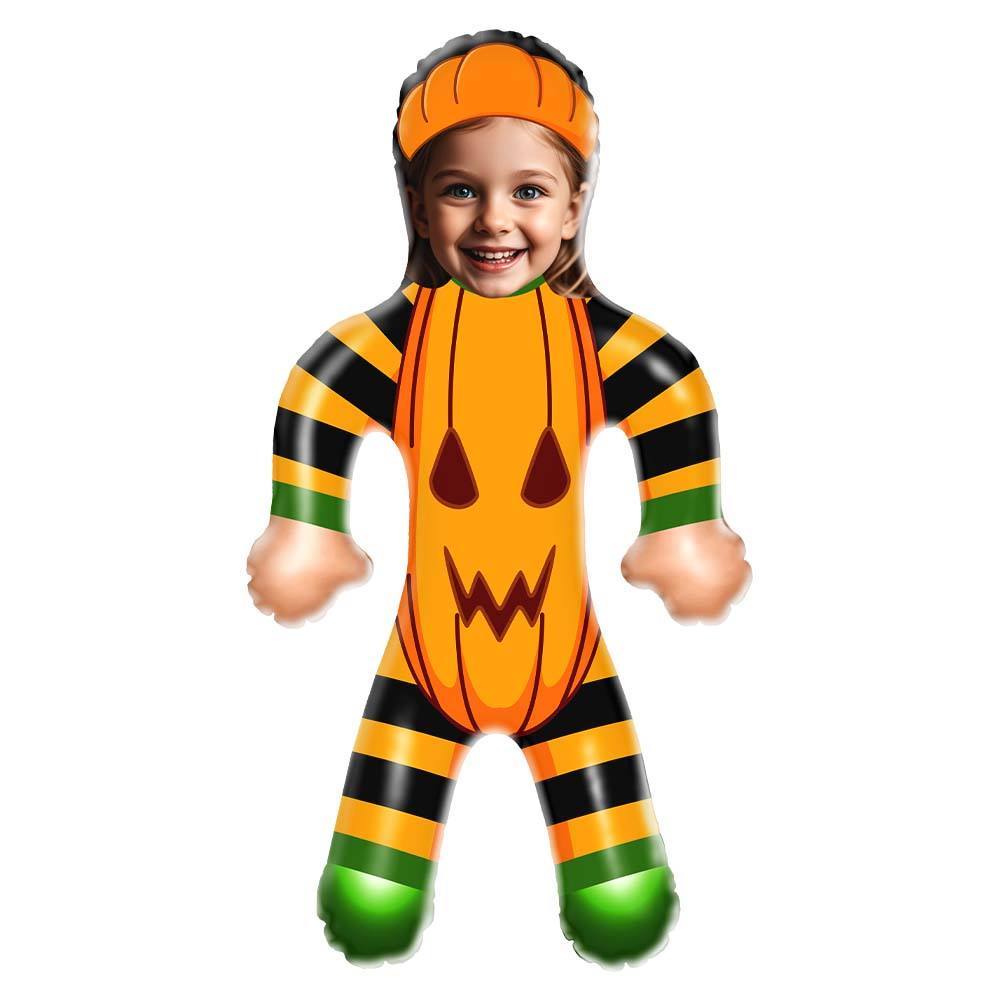 Halloween Cute Pumpkin Air MiniMe Dolls, Personalized Blow Up dolls, Halloween Gifts for Kids - mycustomtirecover