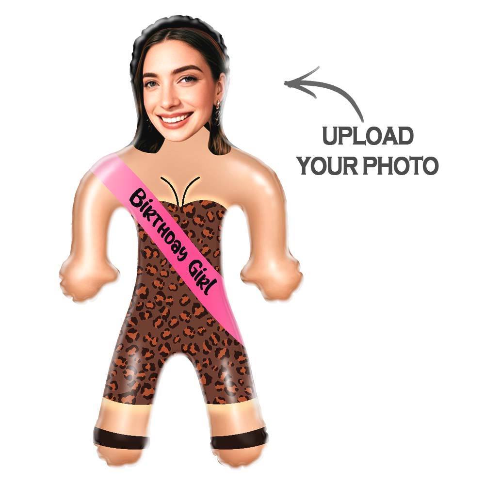 Birthday Girl Air Minime Doll Custom Face Blow Up Birthday Dolls For Her - mycustomtirecover