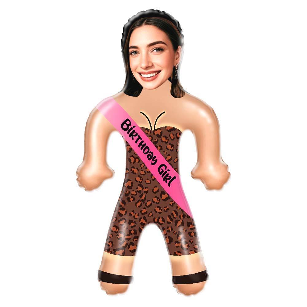 Birthday Girl Air Minime Doll Custom Face Blow Up Birthday Dolls For Her - mycustomtirecover