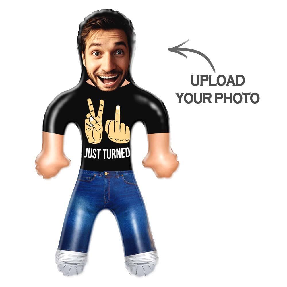 Funny 21st Birthday Gift Custom Air Minime Blow Up Dolls - JUST TURNED - mycustomtirecover