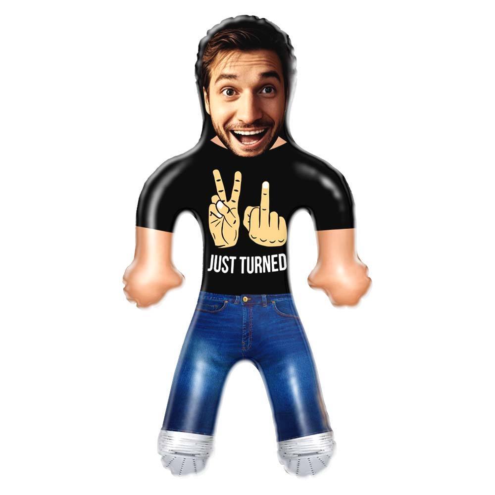 Funny 21st Birthday Gift Custom Air Minime Blow Up Dolls - JUST TURNED - mycustomtirecover