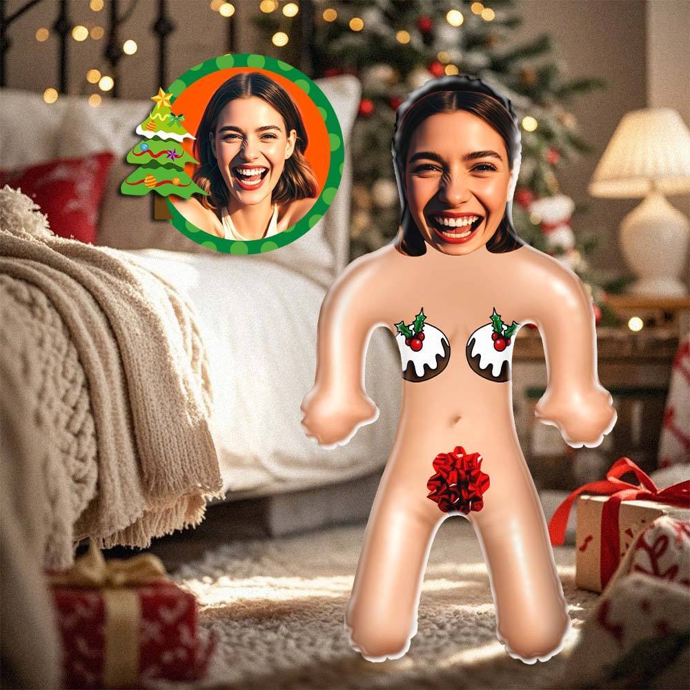 Custom Face Blow Up Doll Sexy Christmas Women Air Minime Doll Funny Inflatable Christmas Gift - mycustomtirecover