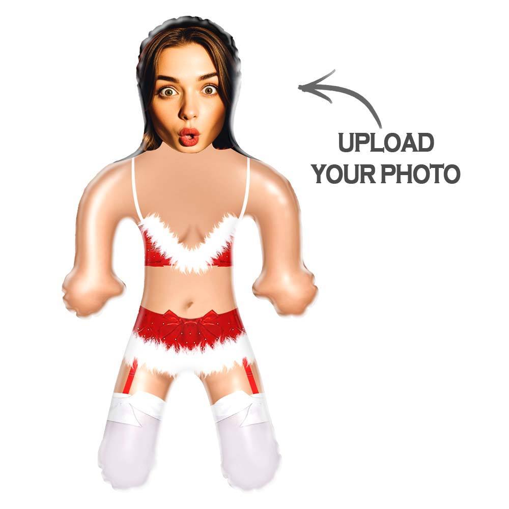 Custom Christmas Lingerie Blow Up Doll Funny Inflatable Doll Face Air Minime Doll Christmas Gift - mycustomtirecover