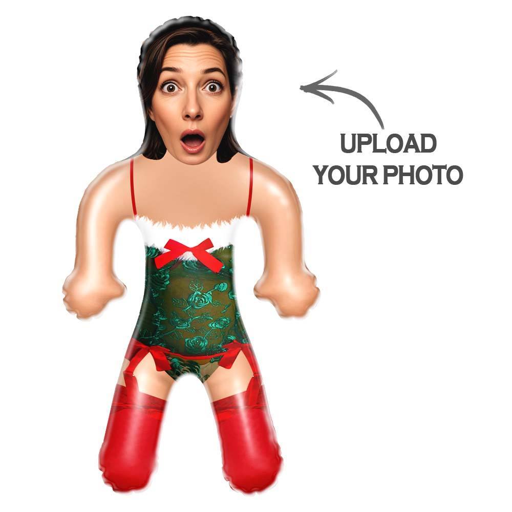 Custom Christmas Lingerie Blow Up Doll Custom Face Air Minime Doll Funny Inflatable Doll Christmas Gift - mycustomtirecover
