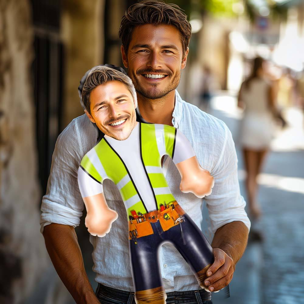 Custom Air Minime Construction Workers/Engineers Funny Inflatable Doll Blow Up Dolls Gift For Him - mycustomtirecover