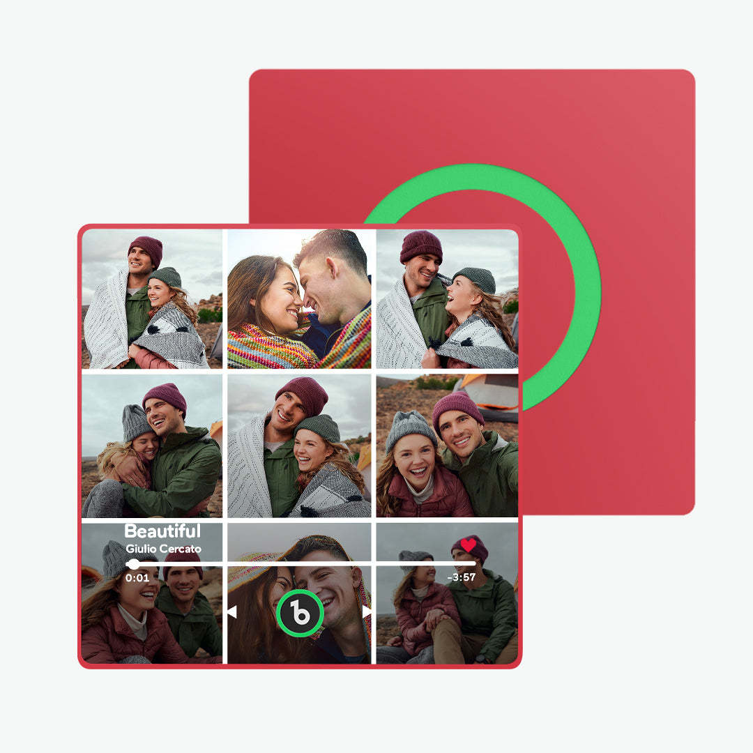 Custom Music Fridge Magnet and Photo with Colorful Frame Music Wall Photo Sticker Music Movement That Can Be Played Gift for Couple - mycustomtirecover