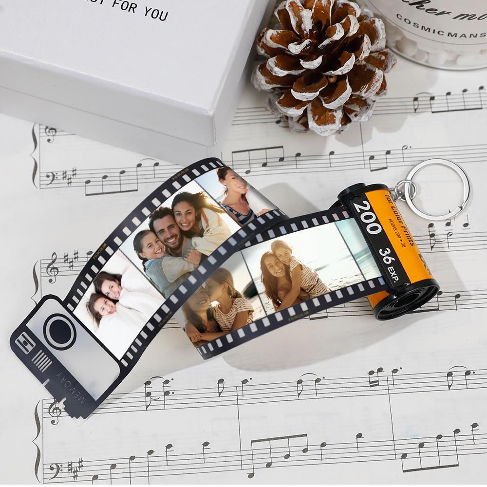 Custom Colorful Camera Roll Keychain - Family