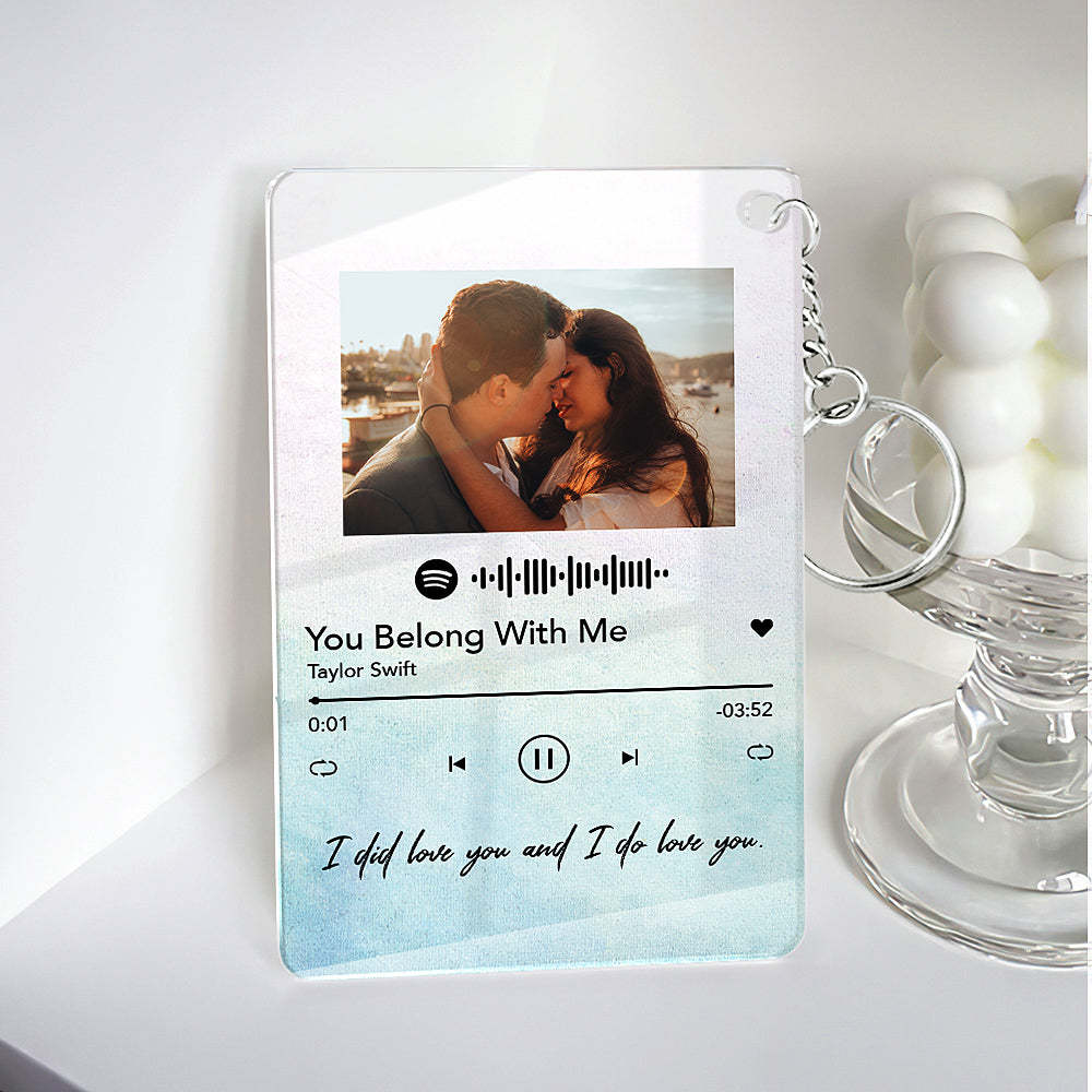 Personalized Spotify Glass, Custom Spotify Plaque, Personalized Acrylic Song with Photo Customized Song Plaque Scannable Spotify Code - mycustomtirecover
