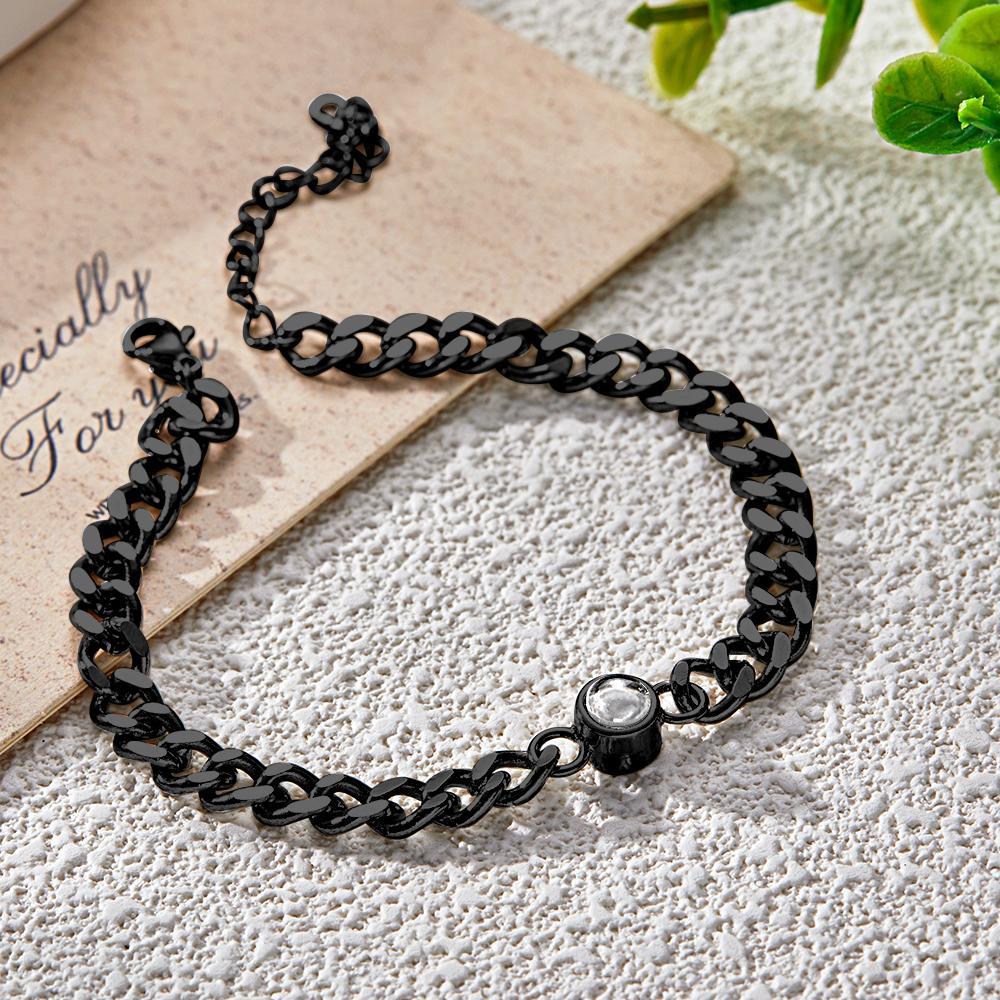 Custom Photo Bracelet Projection Bracelet Vintage Bracelet Gift for Him - mycustomtirecover
