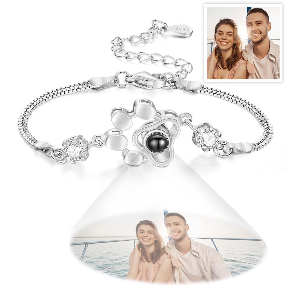 Custom Photo Bracelet Pet Paw Projection Bracelet Pet Theme - mycustomtirecover
