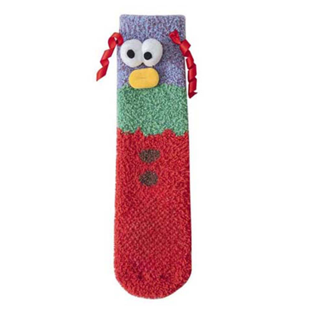 Christmas Socks Women's Plush Coral Fleece Winter Home Floor Socks Christmas Gifts
