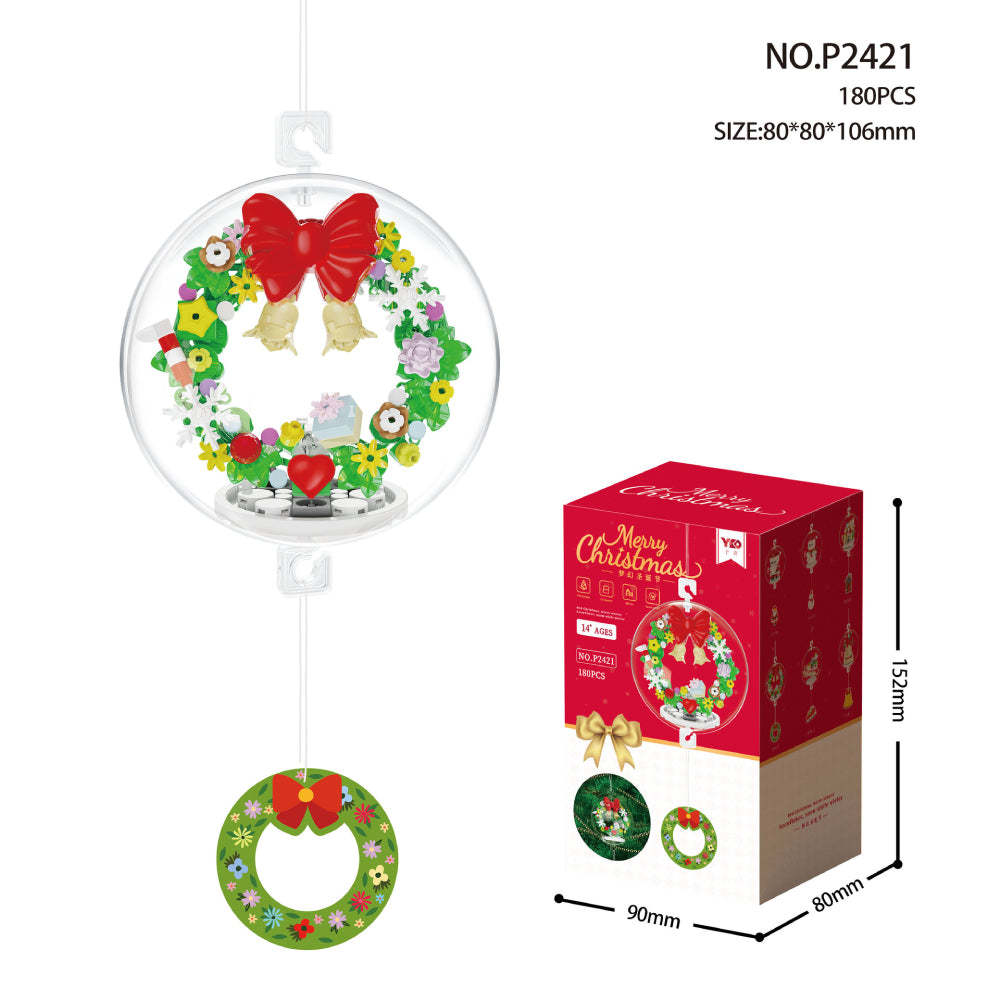 Christmas Building Block Ornament Christmas Block Balls Gift for Kids - minebrickus