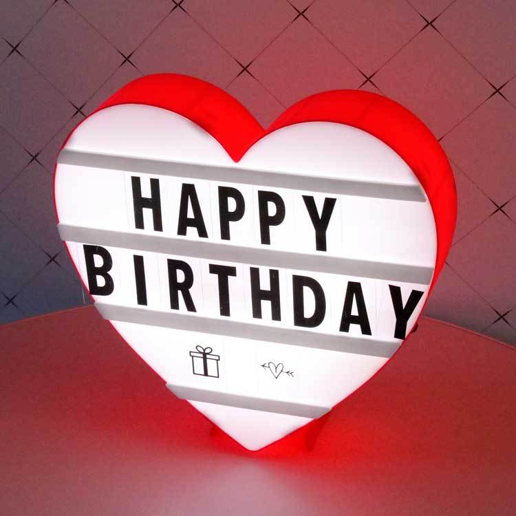 Vintage Night Light With DIY Alphabet Cards for Valentine's Day Couple