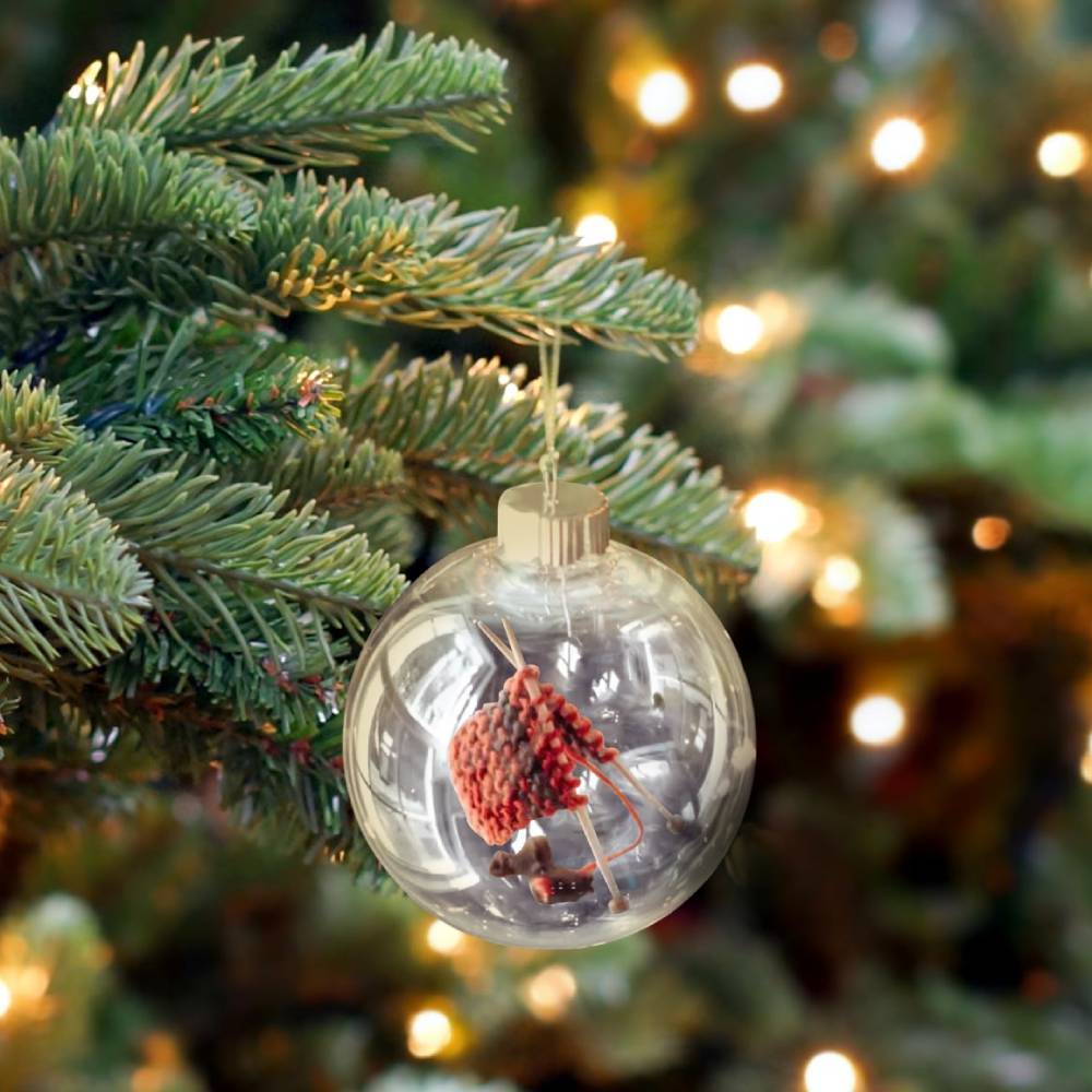 Knitting Christmas Ornament Handmade Christmas Tree Decorations Cute Christmas Decor Gifts - mycustomtirecover