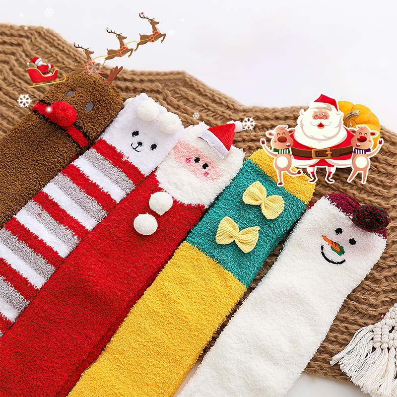 Christmas Stockings Warm Knee Pads Holiday Gifts