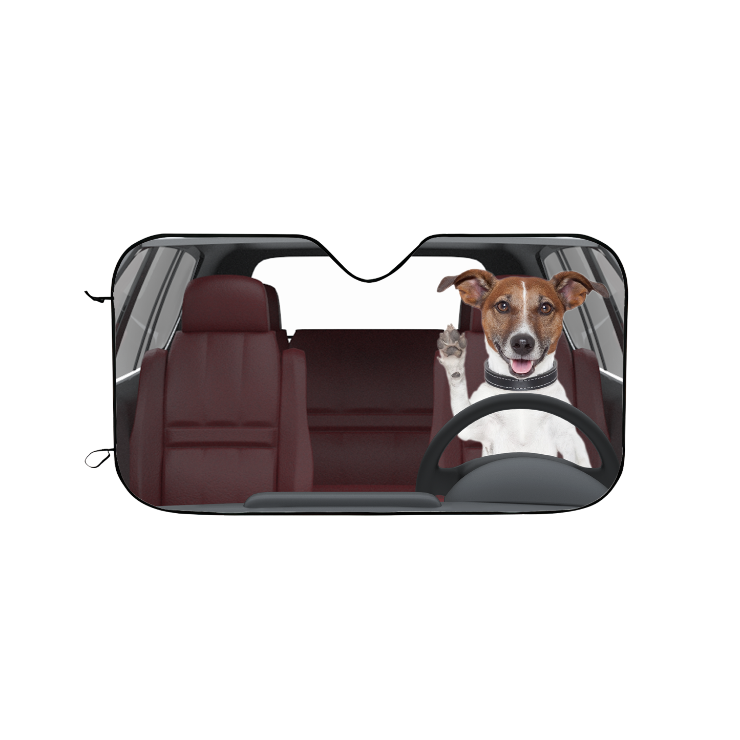 Personalized Photo Sunshade Custom Car Sun Shade-Hi Dog!