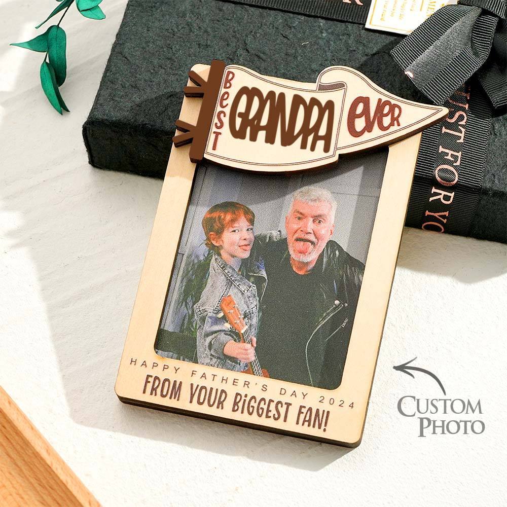 Father's Day Gift Fridge Photo Magnet,, Gift for Dad, Father??s Day, Car Visor Clip, Personalized Picture Frame, Car Visor Clip, Grandparent