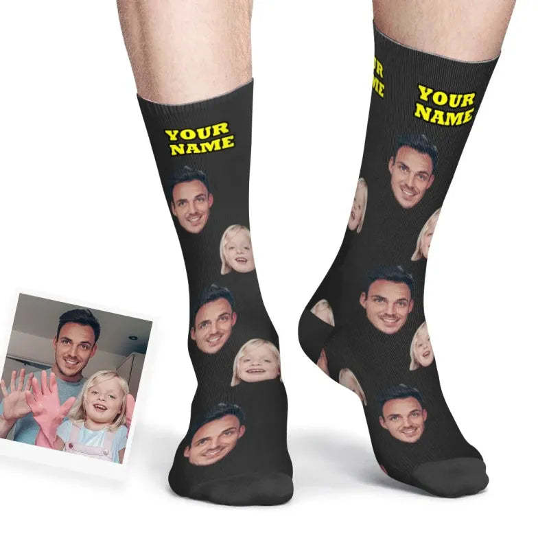Custom Face Photo Socks - mycustomtirecover
