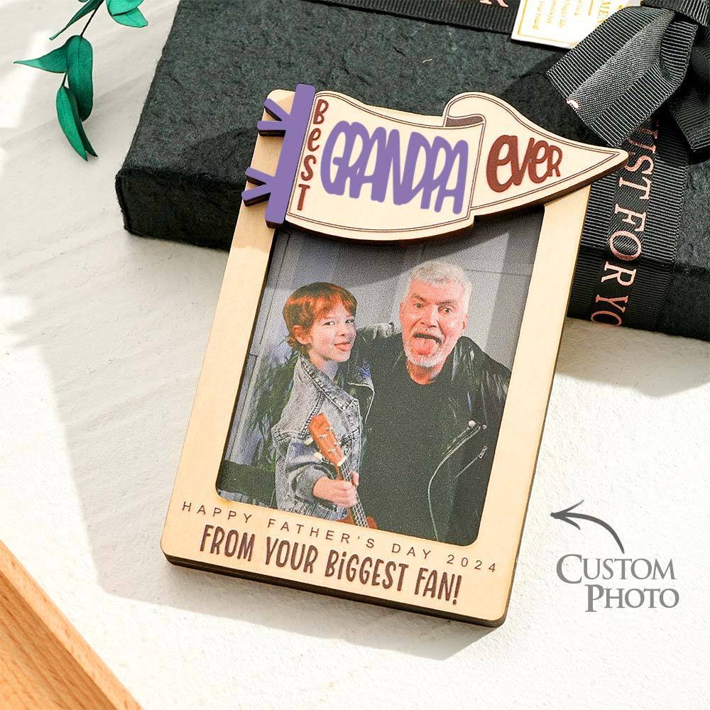 Father's Day Gift Fridge Photo Magnet,, Gift for Dad, Father??s Day, Car Visor Clip, Personalized Picture Frame, Car Visor Clip, Grandparent