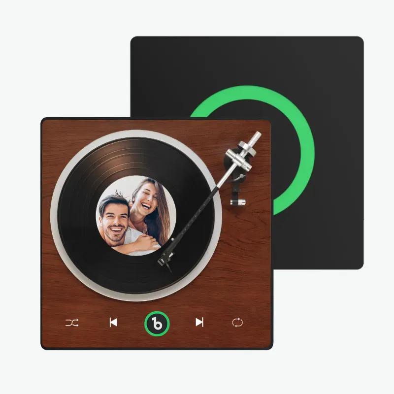 New Upgrade Custom Music Fridge Magnet Colorful Frame Album Fridge Magnet Can Play Songs Gift for Couple Valentine's Day Gifts