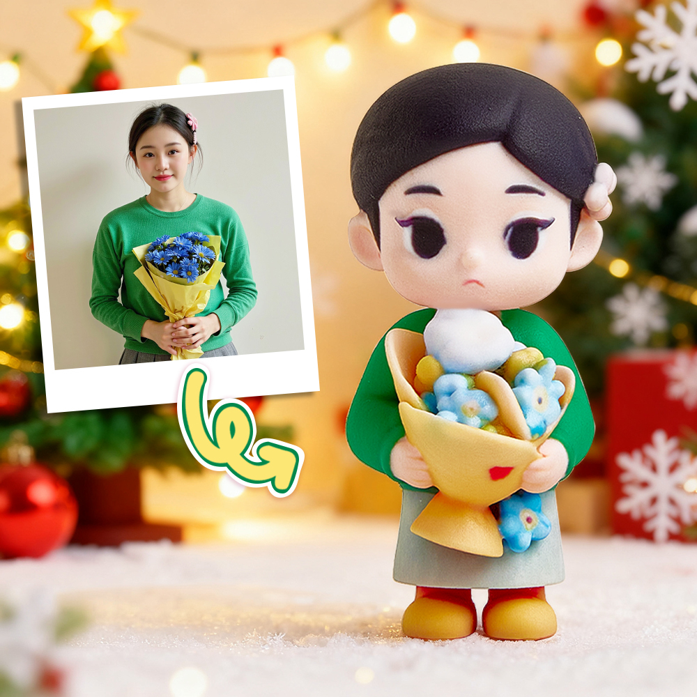 Custom 3D Action Figure from Your Photo Personalized Toy Figure Unique & Memorable Gift for Christmas