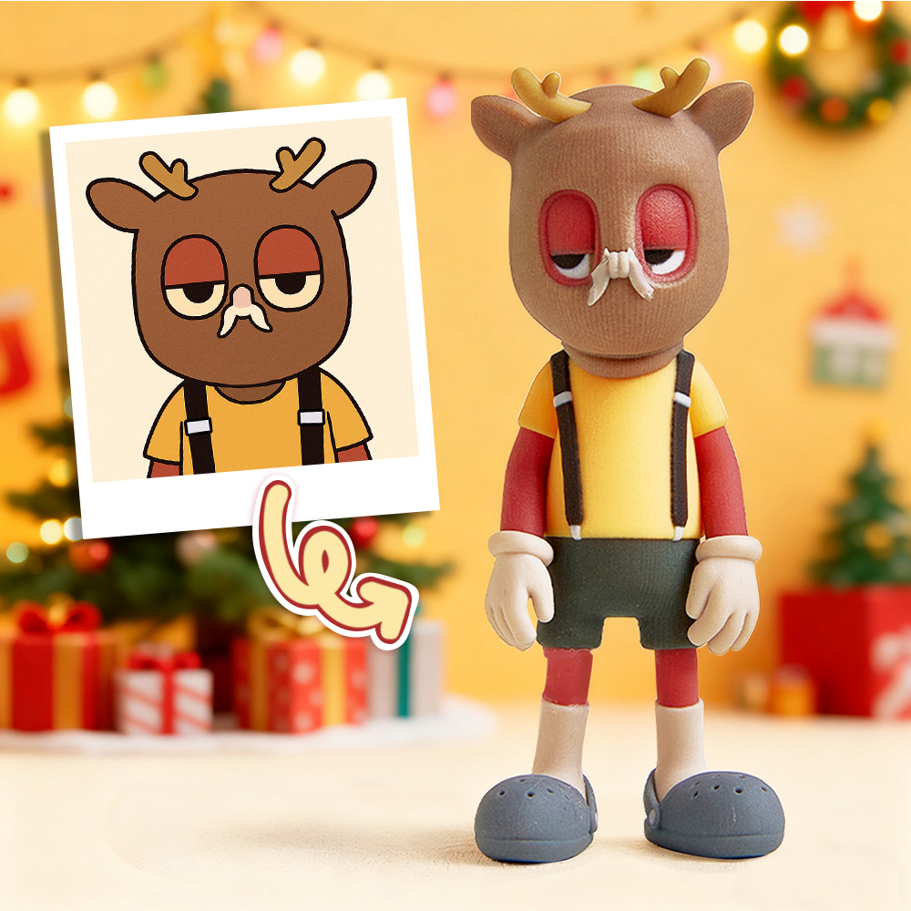 Custom 3D Action Figure from Your Photo Personalized Toy Figure Unique & Memorable Gift for Christmas