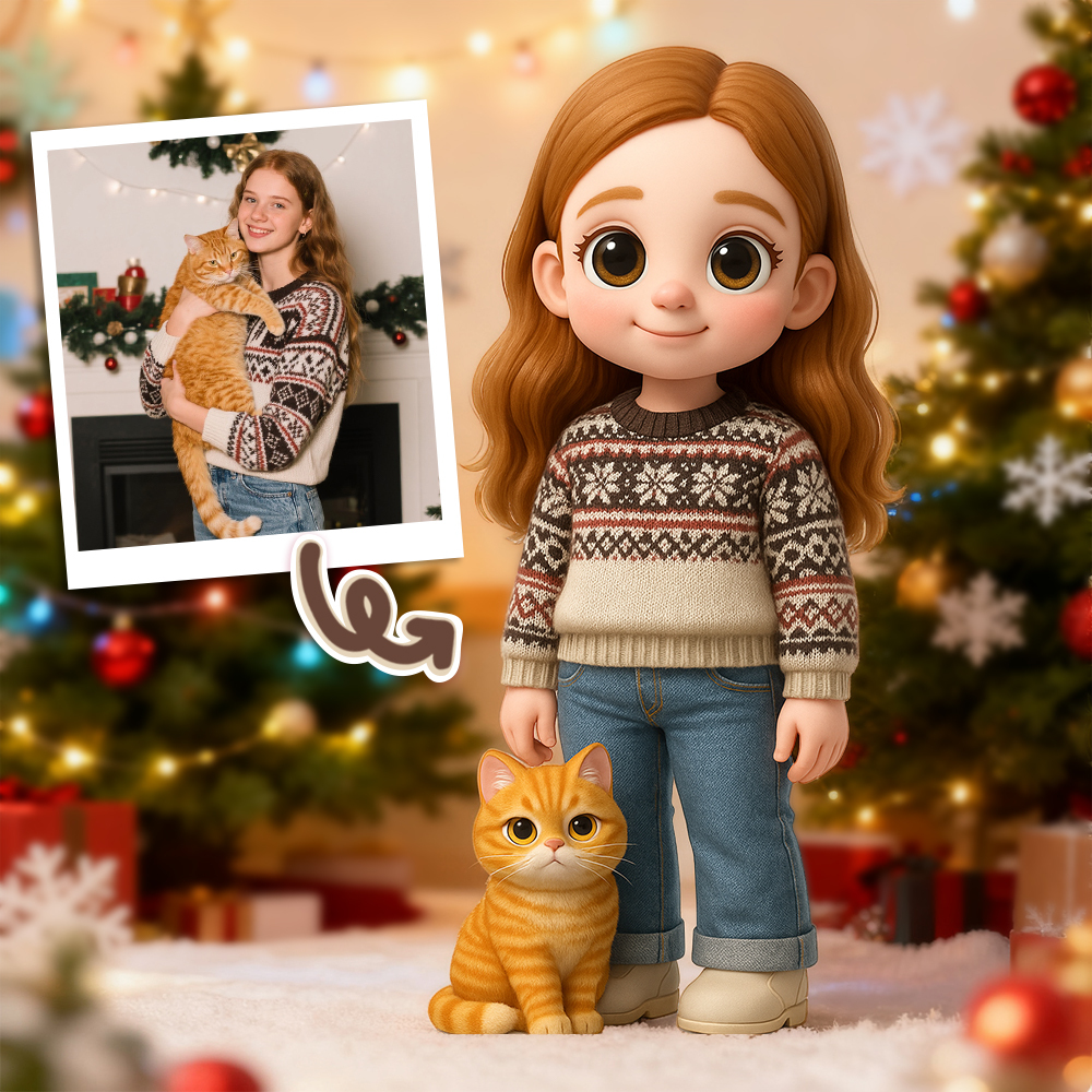 Custom 3D Action Figure from Your Photo Personalized Toy Figure Unique & Memorable Gift for Christmas
