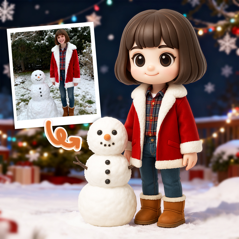 Custom 3D Action Figure from Your Photo Personalized Toy Figure Unique