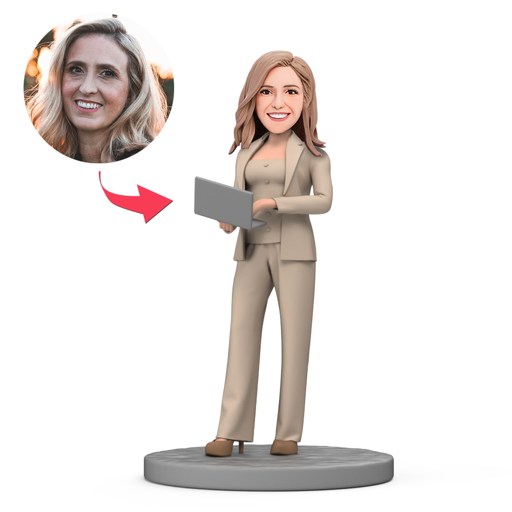 Personalized Female Executive Bobblehead, Buy Personalized Female