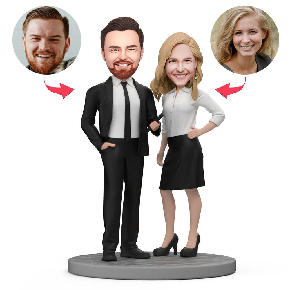 Boss's Day Sale Custom Bobblehead Male and Female Partners